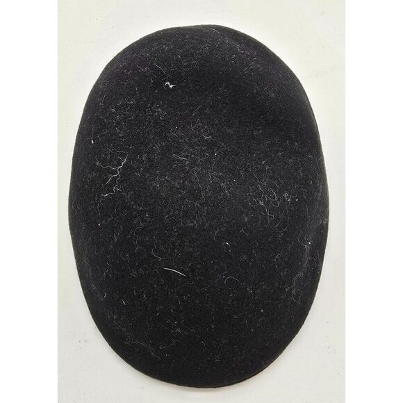Vintage Broner Black Wool Beret Hat With Fuzzy Texture & Cozy Fit made in USA - Picture 5 of 10